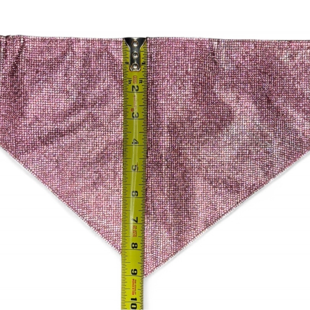 White Fox Pink Sparkle Strapless Top XS/S NWT - Picture 6 of 8